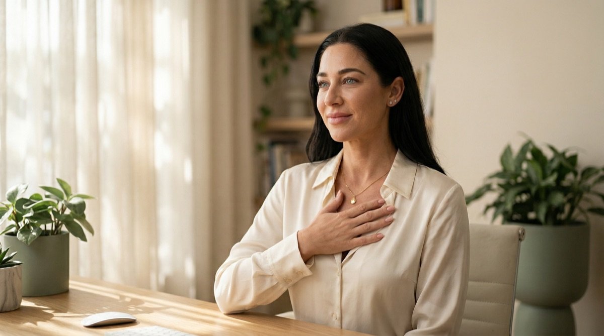 Rebecca portrait supporting self-trust