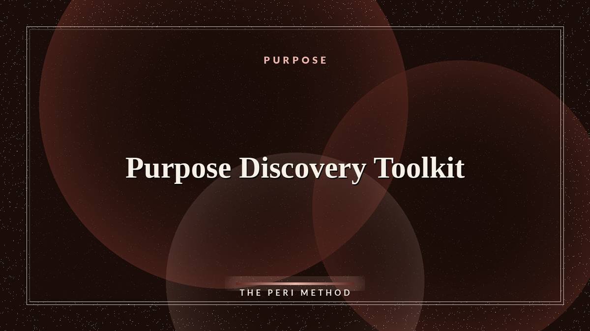 Purpose Discovery Toolkit