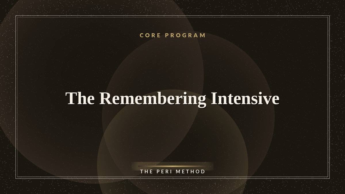 The Remembering Intensive