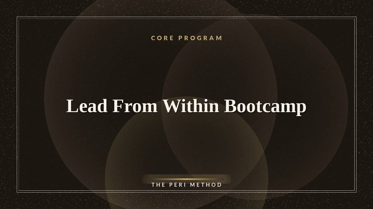 Lead From Within Bootcamp